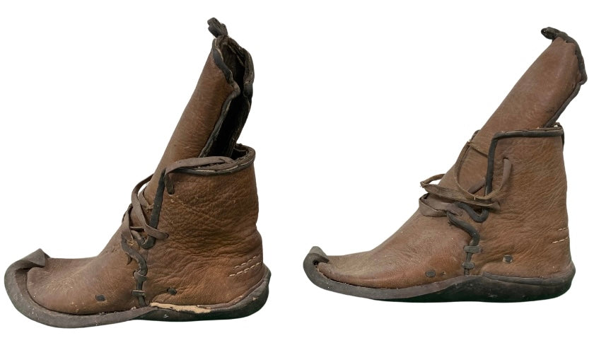 Rare Asian Water Buffalo Shoes 19th Century Museum Quality