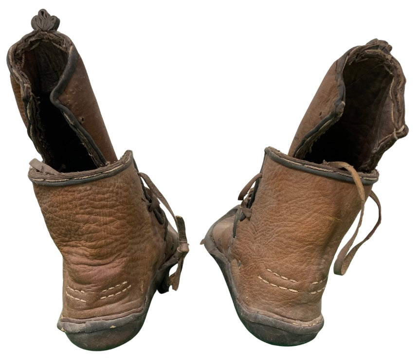 Rare Asian Water Buffalo Shoes 19th Century Museum Quality