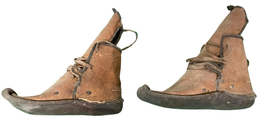 Rare Asian Water Buffalo Shoes 19th Century Museum Quality