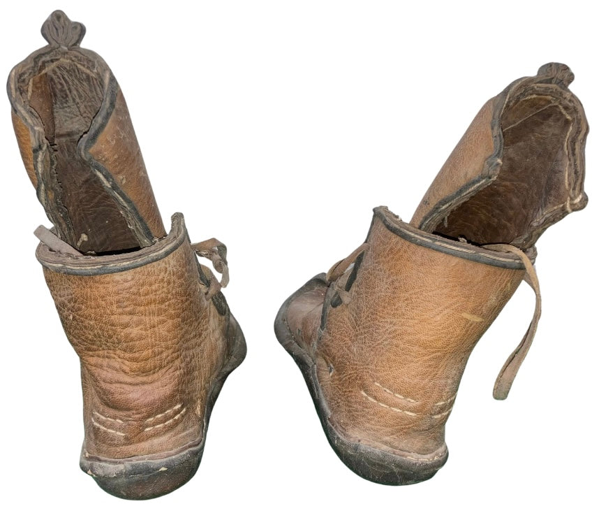 Rare Asian Water Buffalo Shoes 19th Century Museum Quality