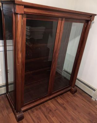 Empire Revival Mahogany Bookcase circa 1920’s