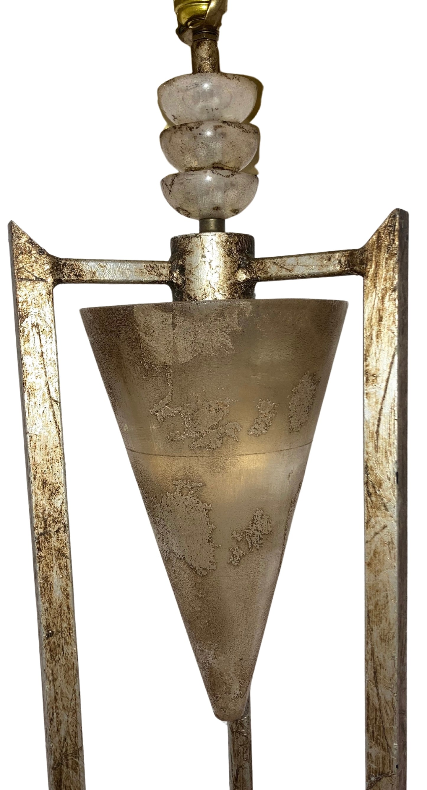 One Of A Kind Custom Made Mid Century Modern Designer Lamp With Shade