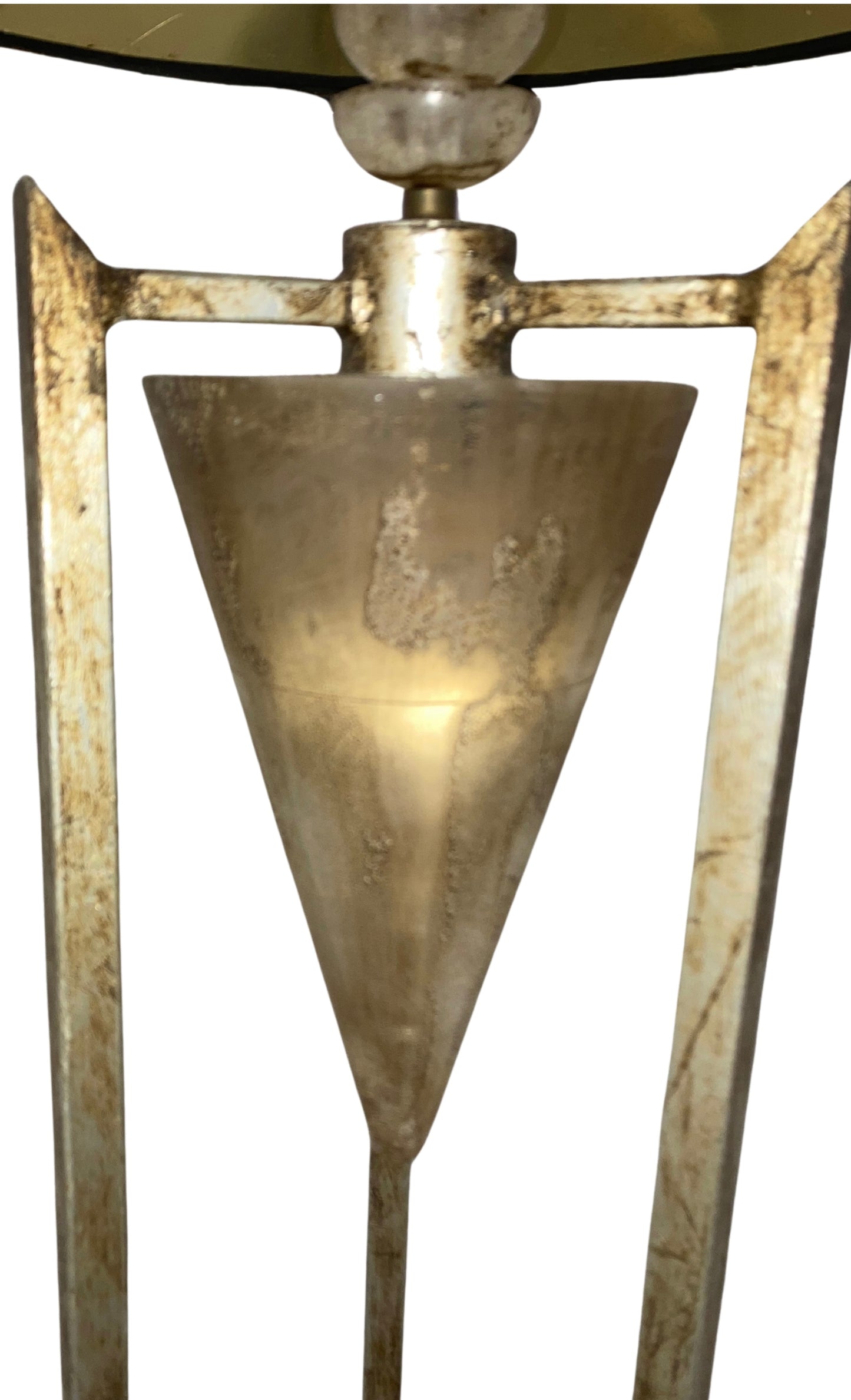 One Of A Kind Custom Made Mid Century Modern Designer Lamp With Shade