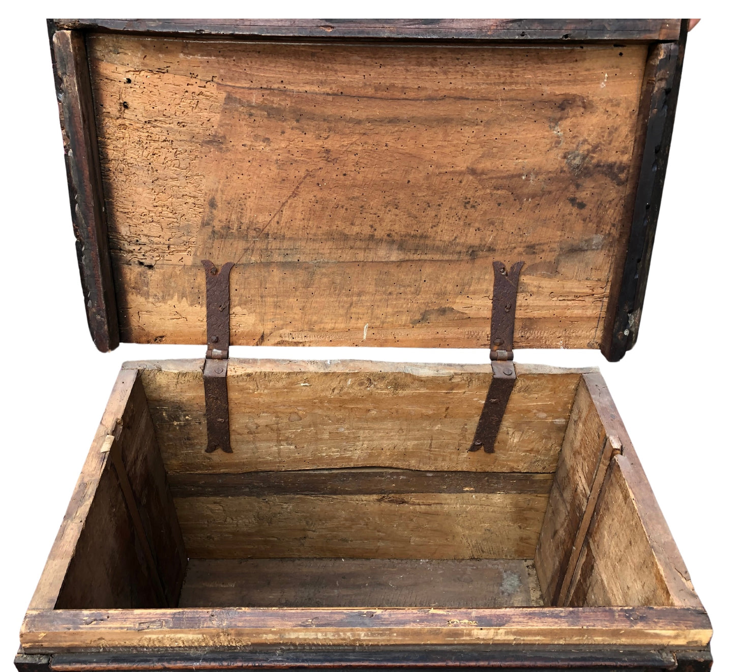 Medieval 17th Century European Armorial Box With Coat of Arms