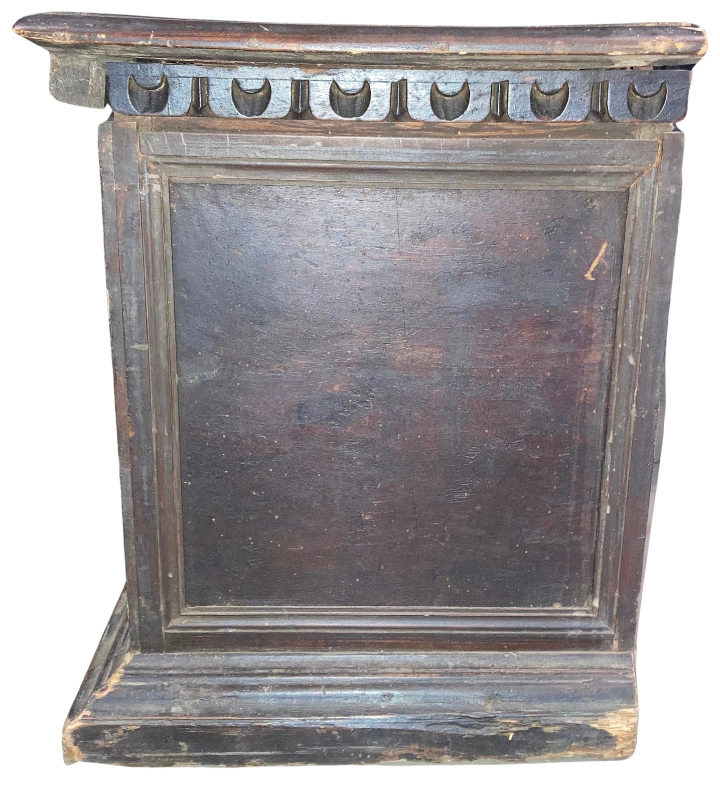 Medieval 17th Century European Armorial Box With Coat of Arms